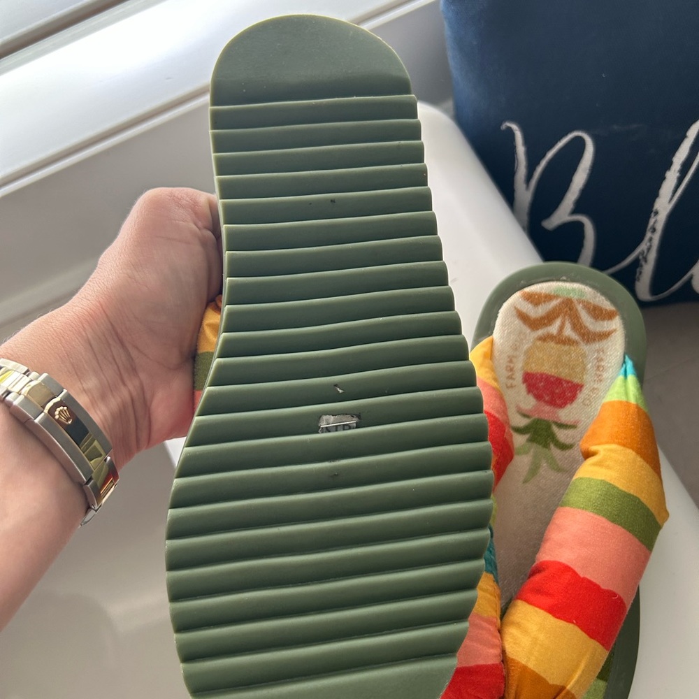 FARM Rio Multicolor Striped Sandals - Picture 4 of 5